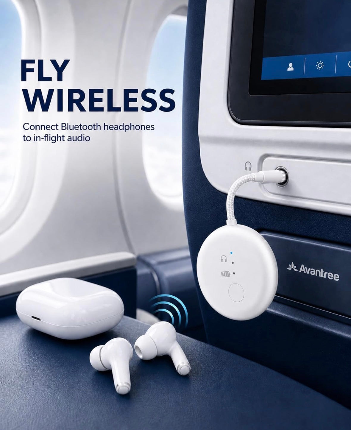 SoundJet Bluetooth Walkie-Talkie Adapter for All AirPods