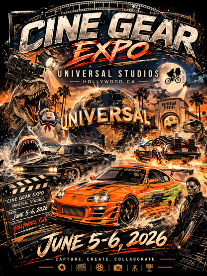 PRE-ORDER: Cine Gear Expo LA 2026 T-Shirt