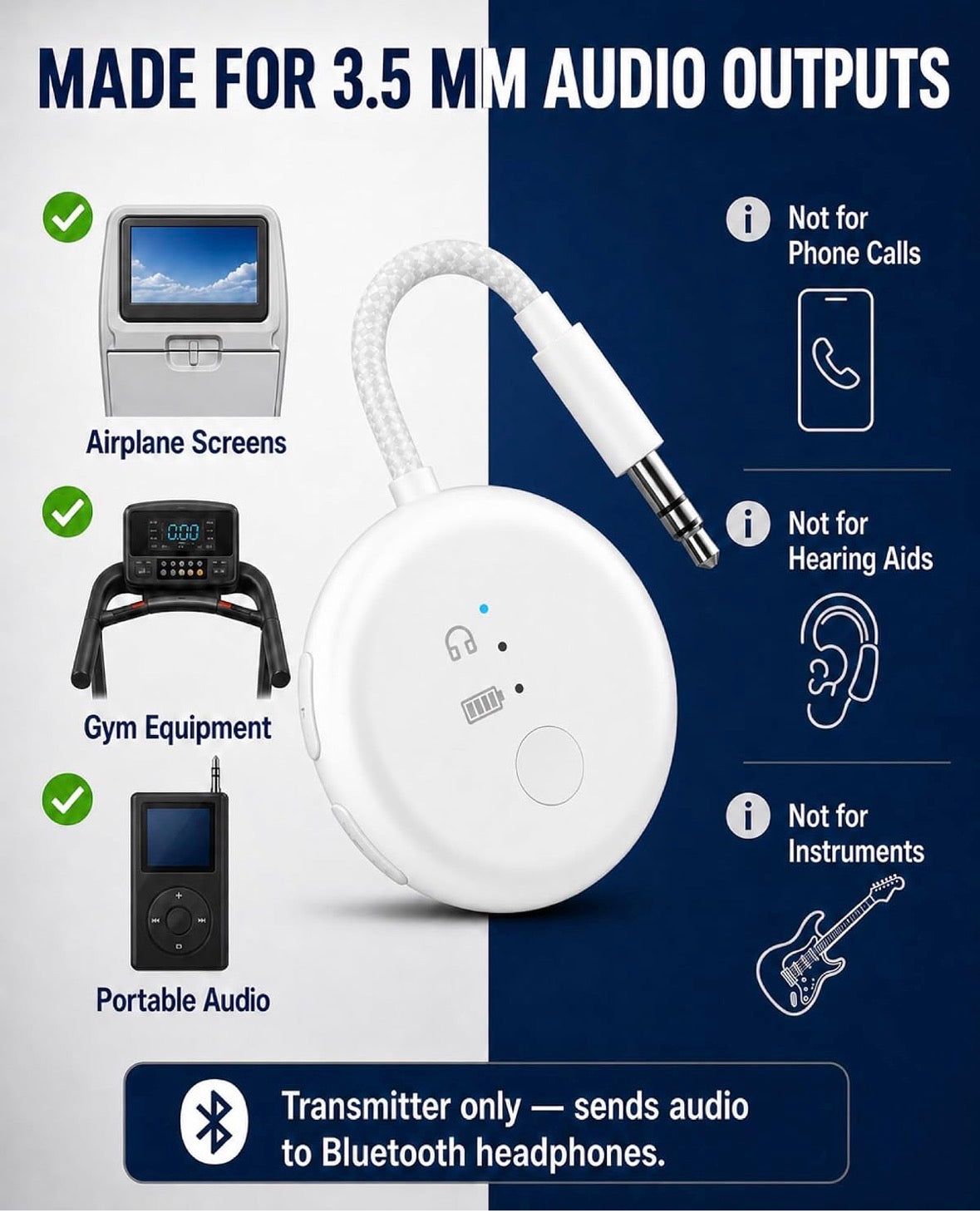 SoundJet Bluetooth Walkie-Talkie Adapter for All AirPods