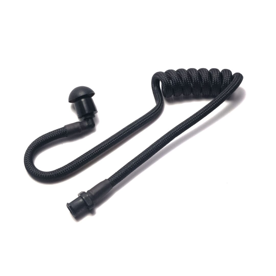 Threaded black earpiece